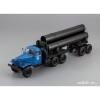 ZIL-157/TV-5 Truck with trailer for delivery big pipes (Blue)