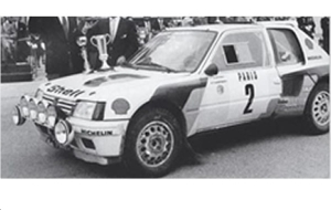 PEUGEOT 205 t16 n°2 Vainqueur M.Carlo 1985 A. Vatanen - T. Harryman