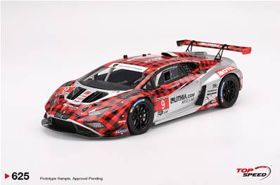 LAMBORGHINI Huracan GT3 EVO2 N°9 PFAFF Motorsports 24H Daytona 2025 J. Hinchcliffe - M. Mapelli - J. Pepper - A. Caldarelli 1/18