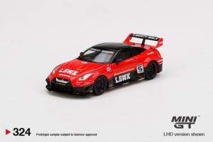 NISSAN GT 35GT-RR Vers.1 Red/Black LB-Silhouette WORKS RHD 1/64