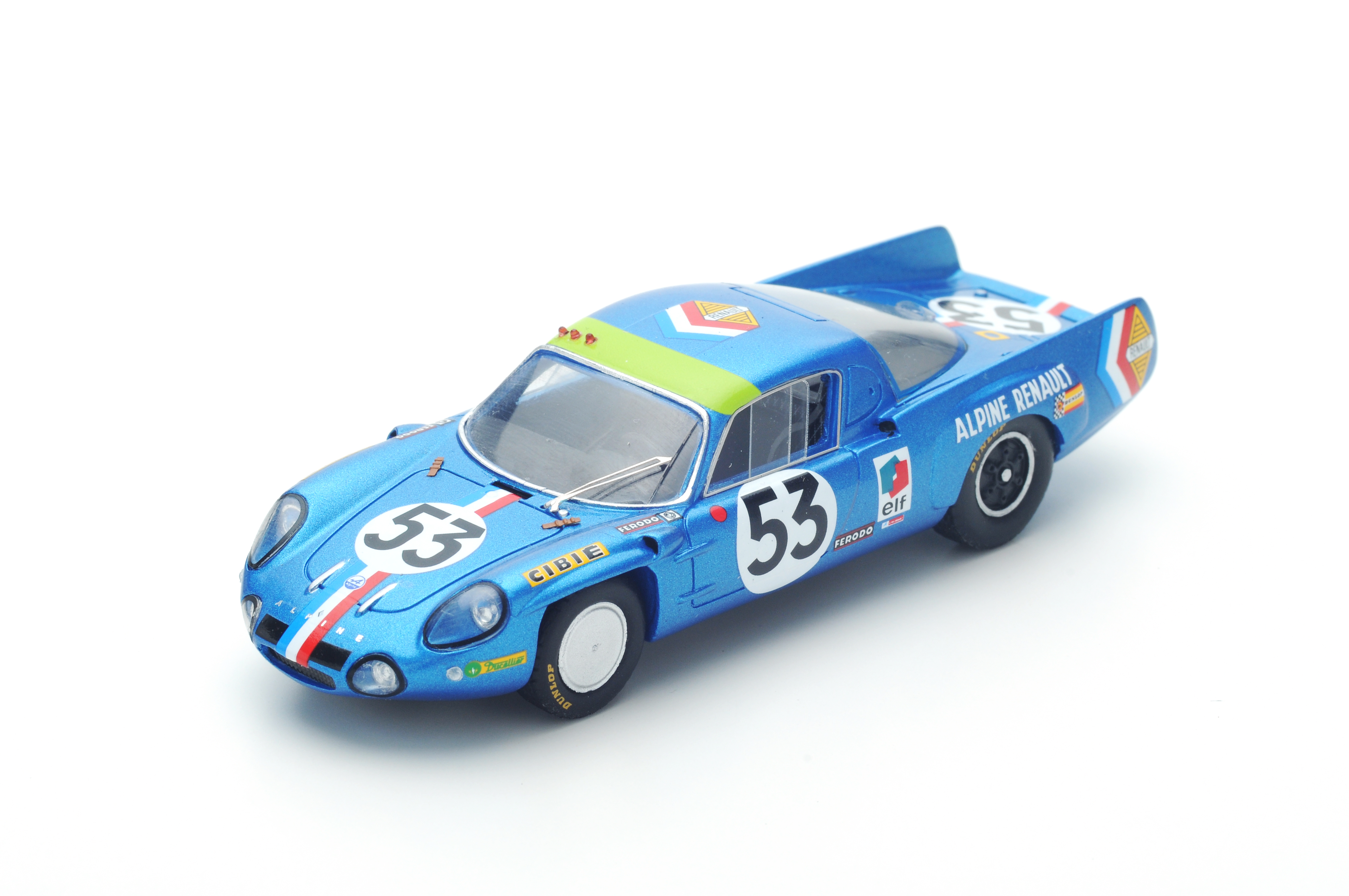 ALPINE A210 n°53 11ème 24H Le Mans 1968 B. Wollek - C. Ethuin