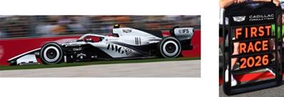 CADILLAC MAC-26 N°77 Cadillac F1 Team GP Australie 2026 Valtteri Bottas avec Pit Board