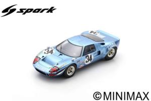 FORD GT40 N°34 1000km Monza 1969 J-P Hanrioud - D. Martin