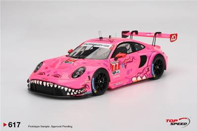 PORSCHE 911 (992) GT3 R N°77 AO Racing Road America 2024 L. Heinrich - J. Andlauer 1/18