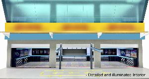 GRAND PRIX Paddock Diorama – Team Black (Fourni sans figurines) 1/64