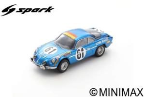  ALPINE A110 N°61 24H Le Mans 1968 M. Nusbaumer - J. Bourdon