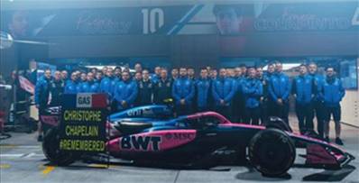 ALPINE A525 N°10 BWT Alpine Formula One Team GP Las Vegas 2025 Pierre Gasly avec Pit board