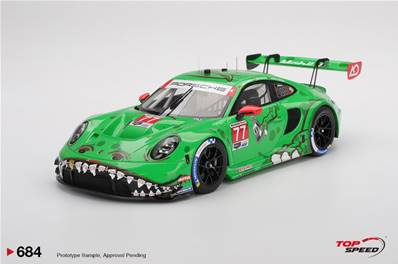 PORSCHE 911 GT3 R (992) N°77 AO Racing 2025 Vainqueur de classe IMSA 12H Sebring 2025 L. Heinrich - K. Bachler - A. Picariello 1/18