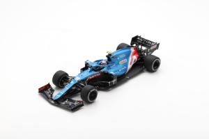 ALPINE A521 N°31 Alpine F1 Team Vainqueur GP Hongrie 2021 Esteban Ocon avec Pit Board 1/18