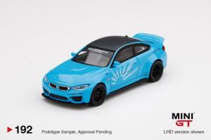 BMW M4 Baby Blue - LB WORKS LHD 1/64