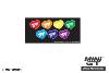 SET STICKERS Colorful Hearts Mini GT (7.3x16cm)