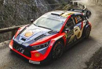 HYUNDAI i20N Rally1 N°8 Rallye Monte Carlo 2025 O. Tänak - M. Järveoja