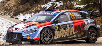 HYUNDAI i20 N Rally1 N°20 HYUNDAI SHELL MOBIS WORLD RALLY TEAM Rallye Monte Carlo 2026 H. Paddon - J. Kennard