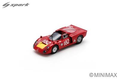 ALFA ROMEO T33-2 N°182 6ème Targa Florio 1968 G. Baghetti - G. Biscaldi (300ex,)
