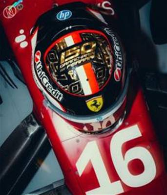 CASQUE Charles Leclerc – Scuderia Ferrari HP - GP Abu Dhabi 2025 1/5