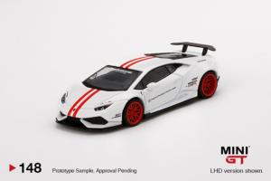 LAMBORGHINI Huracán Version 1 White w/ Red Stripe LB&#9733;WORKS LHD