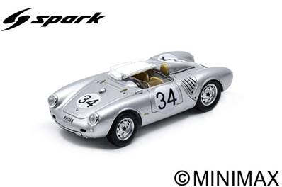 PORSCHE 550A N°34 24H Le Mans 1957 E. Crawford - C. Storez