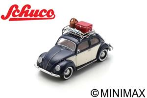 VOLKSWAGEN Beetle "Summer Holidays" avec roof rack, camping gear 1/43