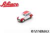CITROËN 2CV Blanc et Rouge 1/64 Diecast