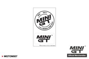 MINI GT White Logo Sticker Set (8x13.8cm)