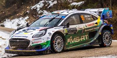 FORD Puma Rally1 N°55 M-SPORT FORD WORLD RALLY TEAM Rallye Monte Carlo 2026 J. Mcerlean - E. Treacy