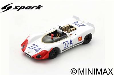 "PORSCHE 908-2 N°274 3ème Targa Florio 1969 R. Stommelen - H. Herrmann"