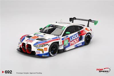 BMW M4 (G82) GT3 EVO N°96 Turner Motorsport 24H Daytona 2025 J. Klingmann - J. Walker - P. Gallagher - R. Foley 1/18