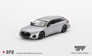 AUDI RS 6 Avant Carbon Black Edition Florett Silver LHD 1/64