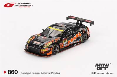 NISSAN GT-R Nismo N°10 PONOS GAINER GT300 SUPER GT 2023 Hironobu Yasuda - Riki Okusa 1/64