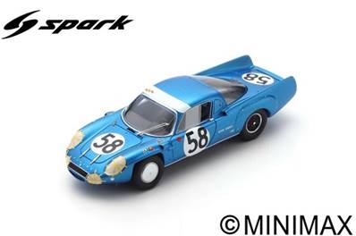 ALPINE A210 N°58 24H Le Mans 1967 P. Vidal - L. Cella