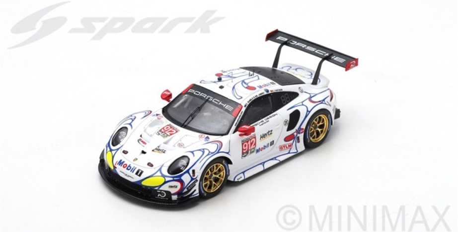 PORSCHE 911 RSR N°912 Porsche GT Team - Petit Le Mans 2018 E. Bamber - L. Vanthoor - M. Jaminet