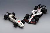 SET HONDA RA272 N°11 Vainqueur GP Mexique 1965 Richie Ginther + RED BULL Racing RB21 N°1 Oracle Red Bull Racing Vainqueur GP Japon 2025 Max Verstappen