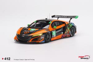 ACURA NSX GT3 EVO N°76 Compass Racing IMSA 2021 M. McMurry - M. Farnbacher 1/18