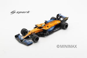 MCLAREN MCL35M N°3 McLaren Vainqueur GP Italie 2021  Daniel Ricciardo avec Pit Board 1/18