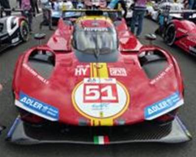 FERRARI 499P N°51 Ferrari AF Corse 3ème 24H Le Mans 2024  A. Pier Guidi - J. Calado - A. Giovinazzi 1/18