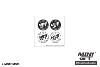 SET MINI STICKERS Logo Mini GT (9.5x9.5cm)