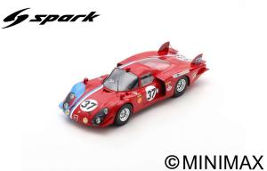 ALFA ROMEO 33/2 N°37 24H Le Mans 1968 T. Pilette - R. Slotemaker 1/18