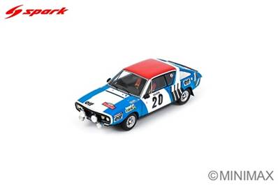 RENAULT 17 N°20 5ème Rallye Monte Carlo 1975 J-F. Piot - J. De Alexandris