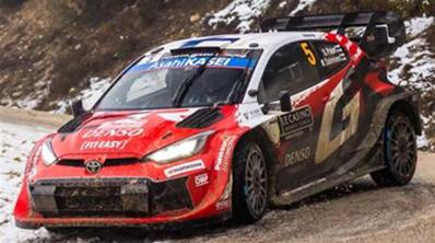 TOYOTA GR Yaris Rally1 N°5 TOYOTA GAZOO RACING WRT Rallye Monte Carlo 2026 S. Pajari - M. Salminen