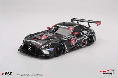 MERCEDES AMG GT3 EVO N°69 Getspeed 24H Daytona 2025 L. Stolz - F. Schiller - M. Martin - A. Bartone 1/18