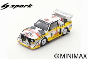 AUDI SPORT QUATTRO S1 E2 N°6 3ème Rallye Monte Carlo 1986 H. Mikkola - A. Hertz