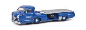 MERCEDES-BENZ race transporter bleu 1/43ème