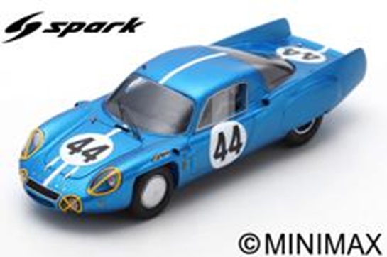 ALPINE A210 N°44 11ème 24H Le Mans 1966 J. Cheinisse - R.de Lageneste