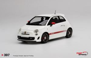 ABARTH 595 Gara White 1/18