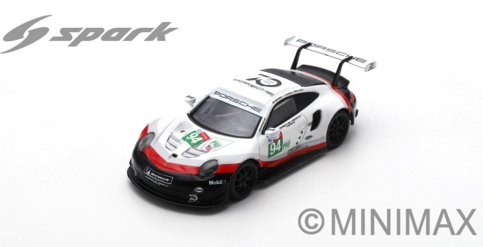 PORSCHE 911 RSR N°94 Porsche GT Team 24H Le Mans 2018 R. Dumas - T. Bernhard - S. Müller