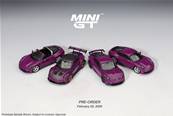 SET 4 Modèles Porsche 911 (992) Rubystone Red 2025 1/64