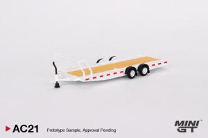 REMORQUE Plateau voiture White 1/64