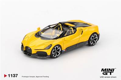 BUGATTI W16 Mistral Yellow 2023 1/64