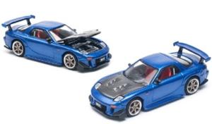 MAZDA RX-7 (FD3S) Re-Amemiya widebody Metallic Blue 1/64