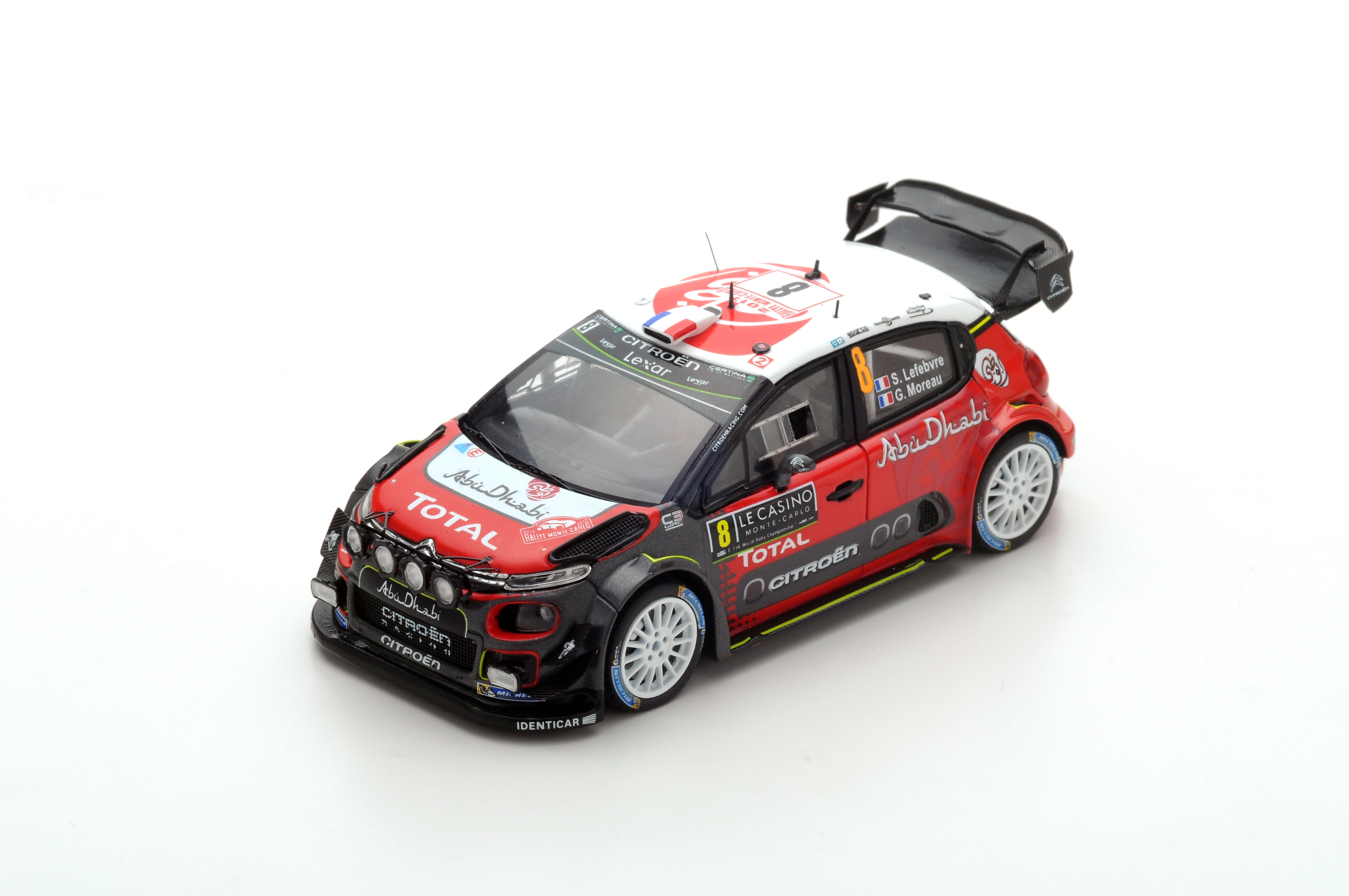 CITROËN C3 WRC N°8 9ème Citroen Total Abu Dhabi WRT Monte Carlo  2017 S. Lefebvr